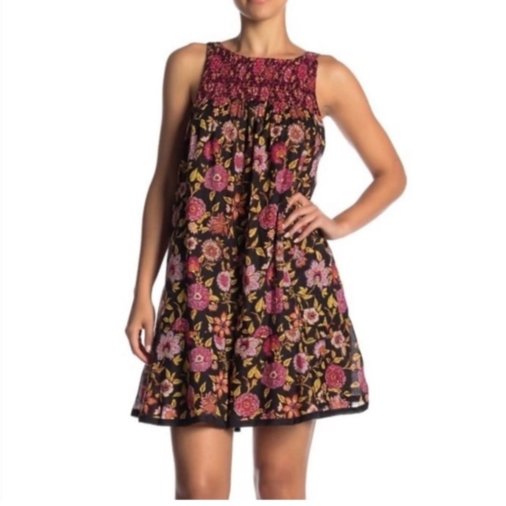 Free People Bohemian Floral Swing Dress Size XS